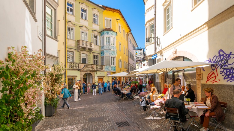 Café in Bolzano, Italy