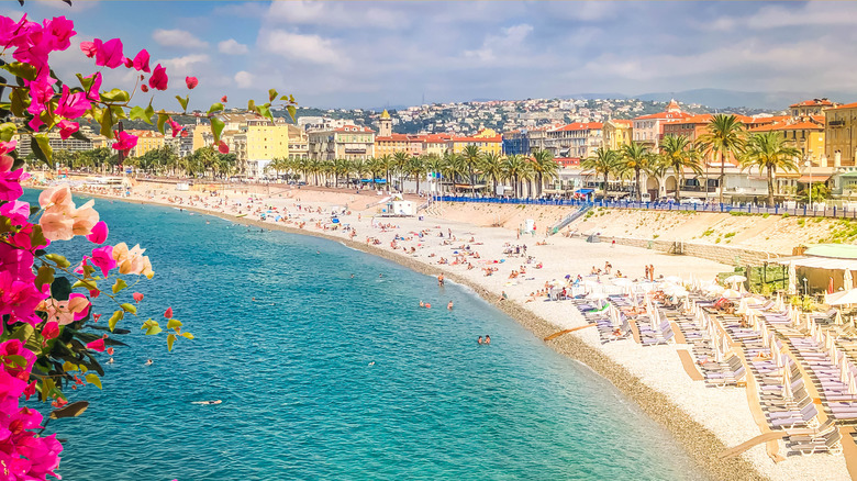 Waterfront promenade of Nice, France
