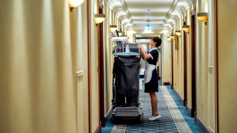 Hotel cleaning staff