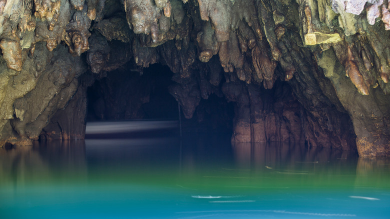 Waitomo Glowworm Caves entrance, New Zealand