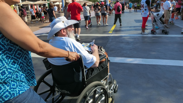 Guest in wheelchair Universal Orlando Resort
