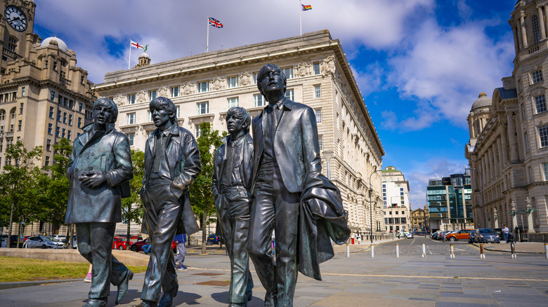 Beatles Statue Pier Head Liverpool