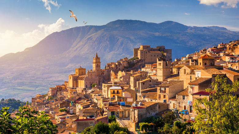 Historic town of Caccamo, Italy
